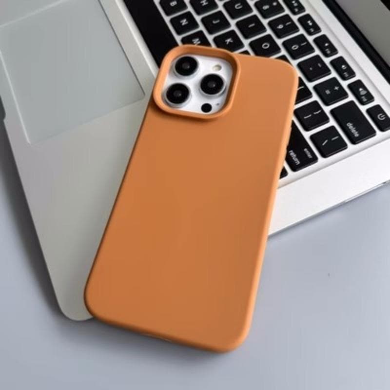 Solid Color Liquid Silicone Suitable for IPhone 16 Mobile Phone Case Matte Anti-fall Apple 15 ProMax Protective Case iPhone11promax