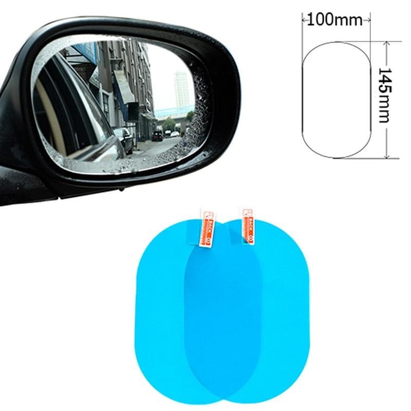 2 Pcs Car Rainproof Clear Film Rearview Mirror Protective Anti Fog Waterproof Film Auto Sticker Accessories 100x145mm 100-145mm