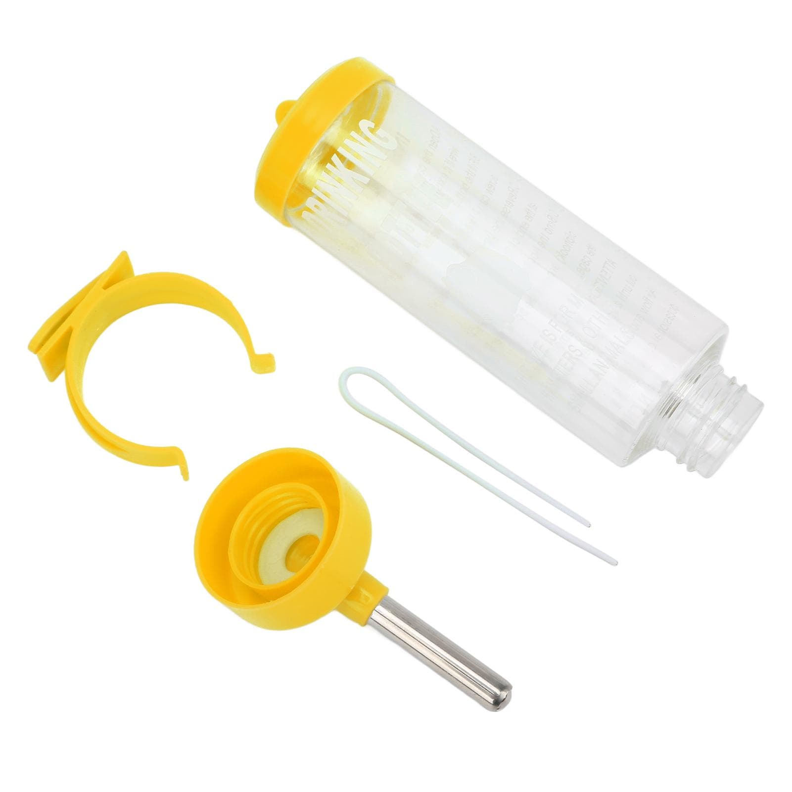 Hamster Water Bottle Dispenser Automatic No Drip Hamster Drinking Fountain for Small AnimalsYellow yellow