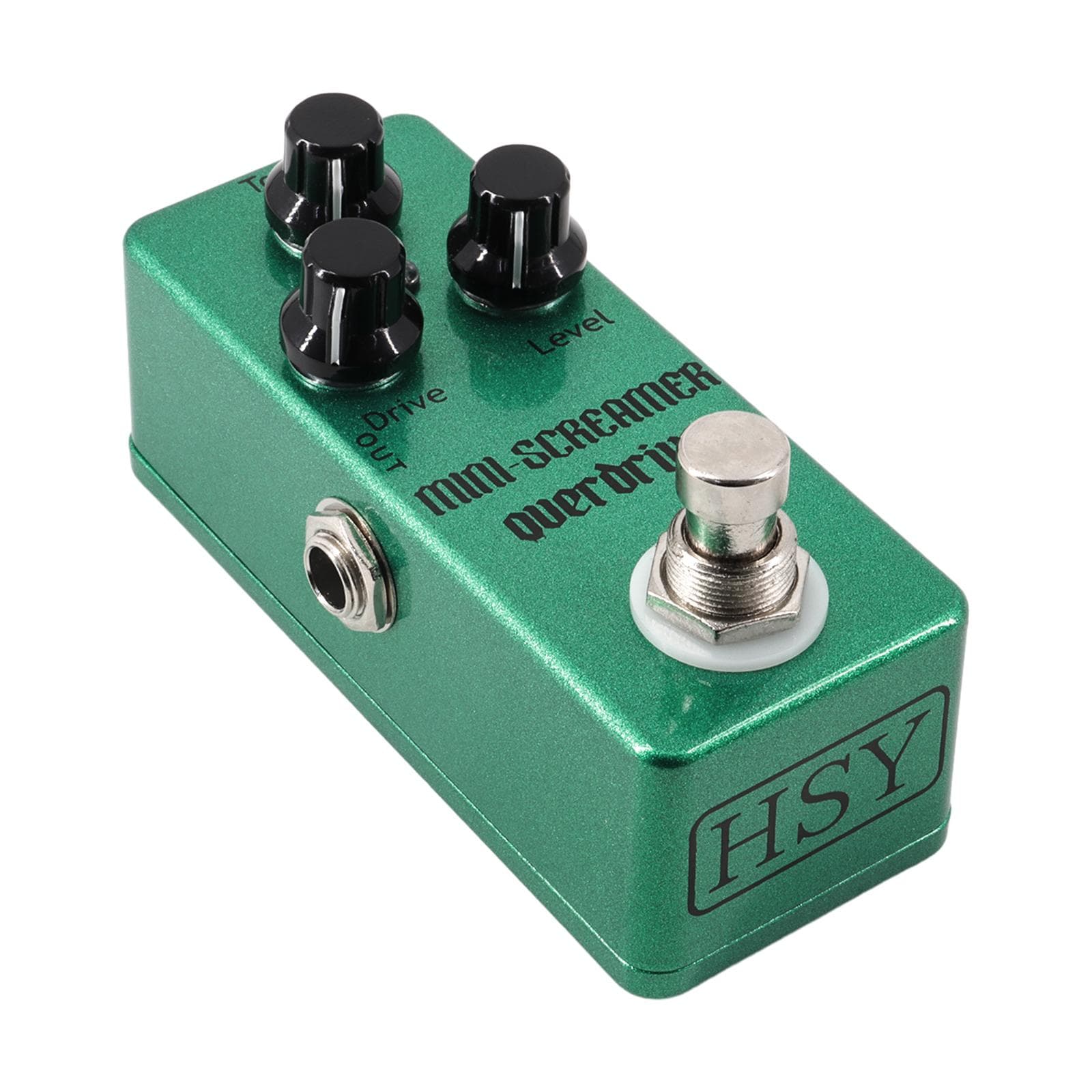 Guitar Overdrive Pedal Electric Guitar Effects Pedal True Bypass Zinc Alloy Shell DC 9V 6.35mm green