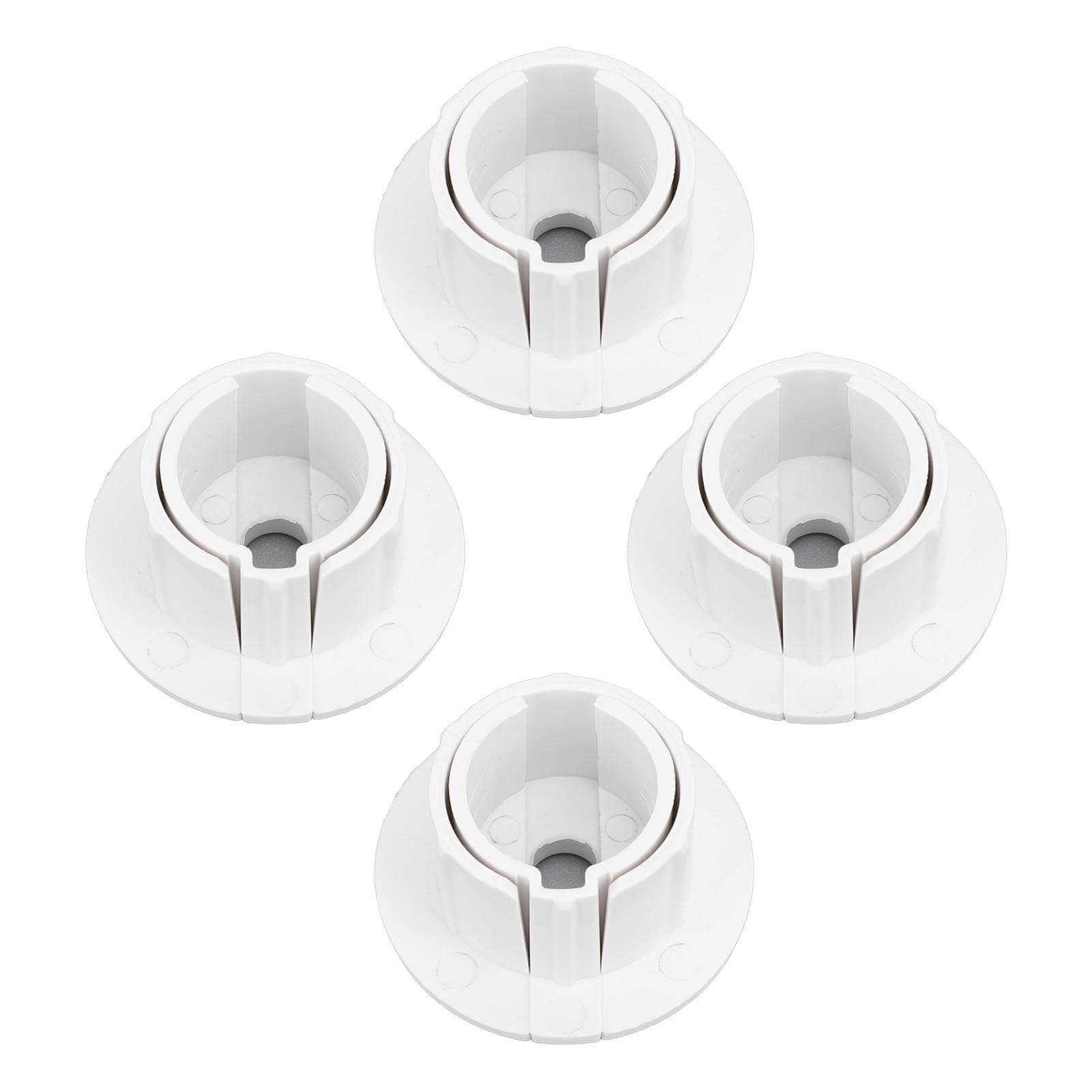 4pcs Satellite Cable Wall Bushing Professional Wall Hole Feed Through Cable Bushing Set for white