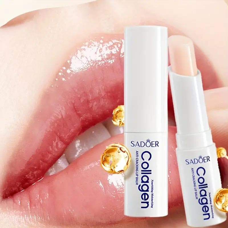 Collagen Lip Balm, Nourishing Smooth, Delicate And Soft Lips. Dryness, Increase Elasticity, Hydrate And Moisturize Lips, Collagen Skin Care 1pc
