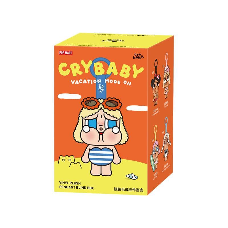 POP MART CRYBABY Vacation Mode On Series-Vinyl Plush Pendant Blind Box