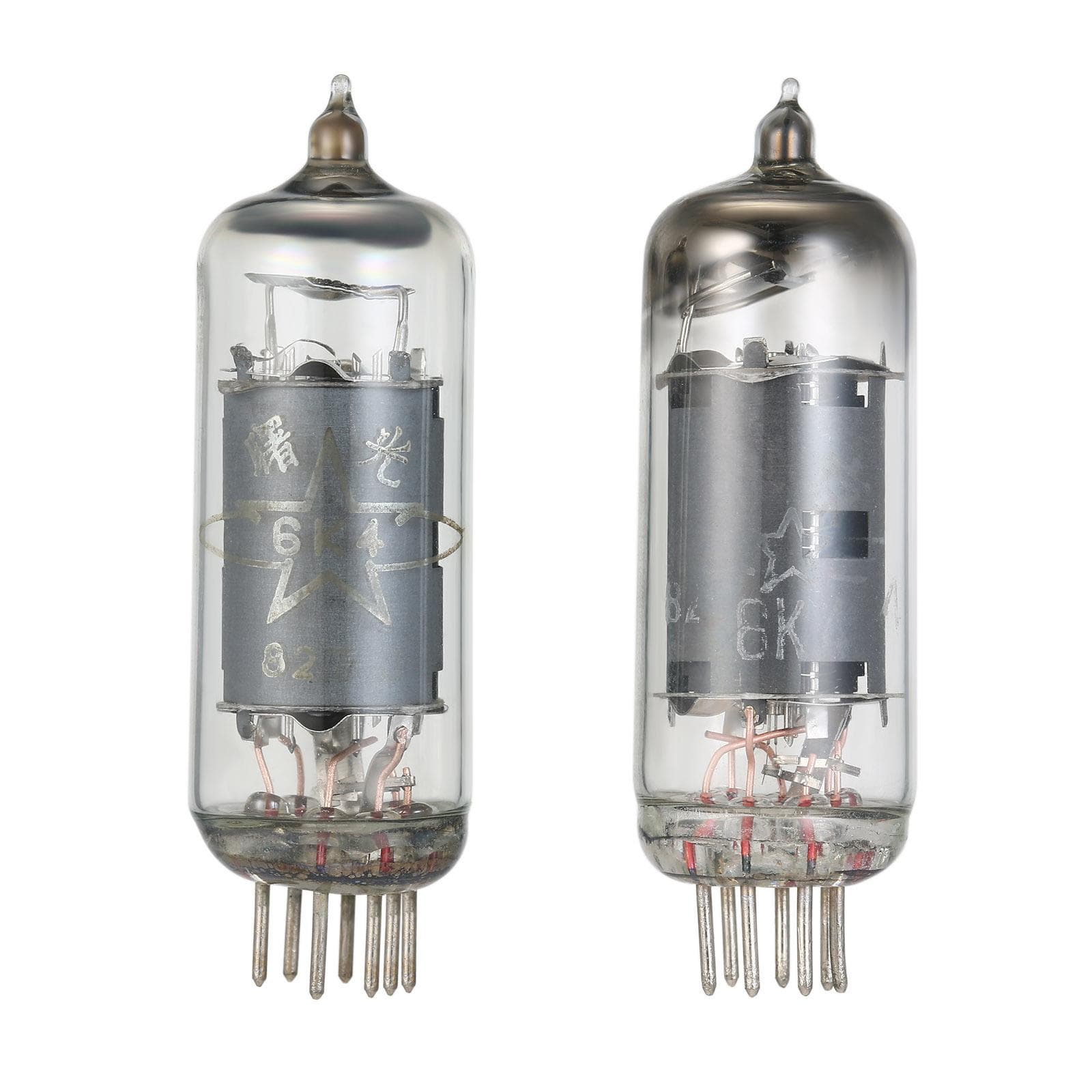 2PCS 6K4 Electronic Tube Valve Vacuum Tube Replacement for 6AK5/6AK5W/6Zh1P/6J1/6J1P/EF95 Pairing transparent