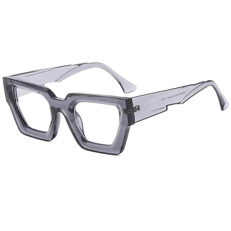 Fashion Ladies Square Sunglasses UV400 Protection Large Frame Simple Design Outdoor Travel Driving Essential Glasses