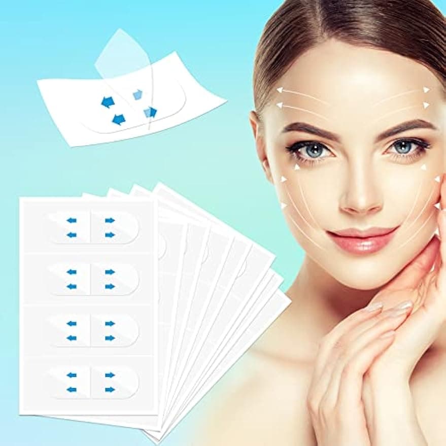 120PCS Face Tape Lifting Invisible Facelift Tape for Face Face Lifter Tape Makeup Tape Instant Face Lift Neck Tape Facial Tape 120pcs