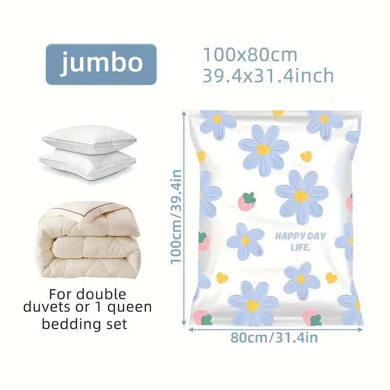 1PCS Vacuum Compression Bag Set Multifunctional Storage Bag Macaron Color With Home Quilt Storage Bag 80*100cm