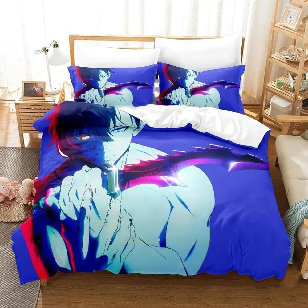 3D Printed Anime Solo Leveling Comforter Bedding Sets Comfortable Bedspreads Comforter Duvet Gift King Queen For Home Textiles EU Twin 135x200cm