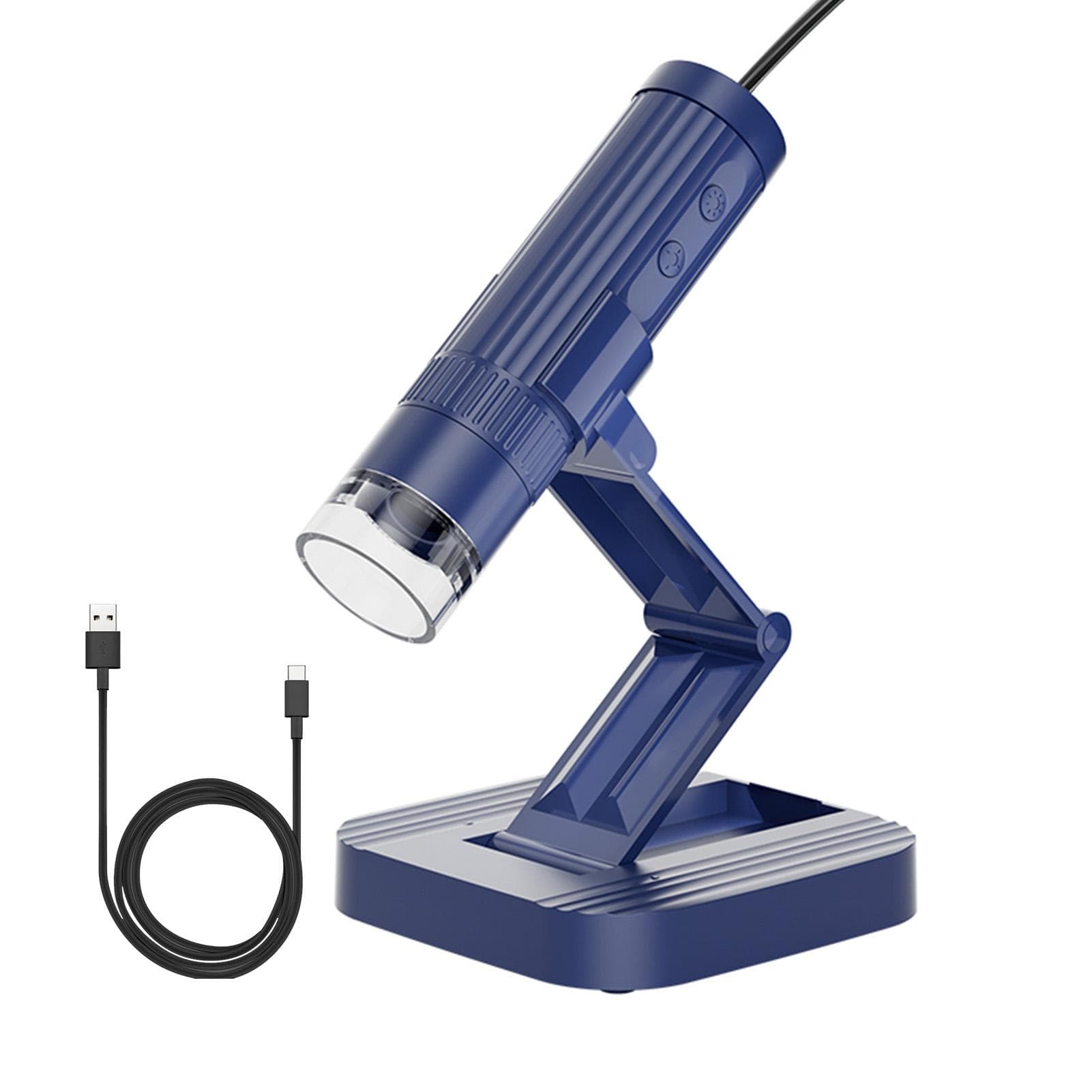 Desktop USB Microscope Handheld Digital Microscope for Adults Kids Coin Microscope 50X-1000X blue