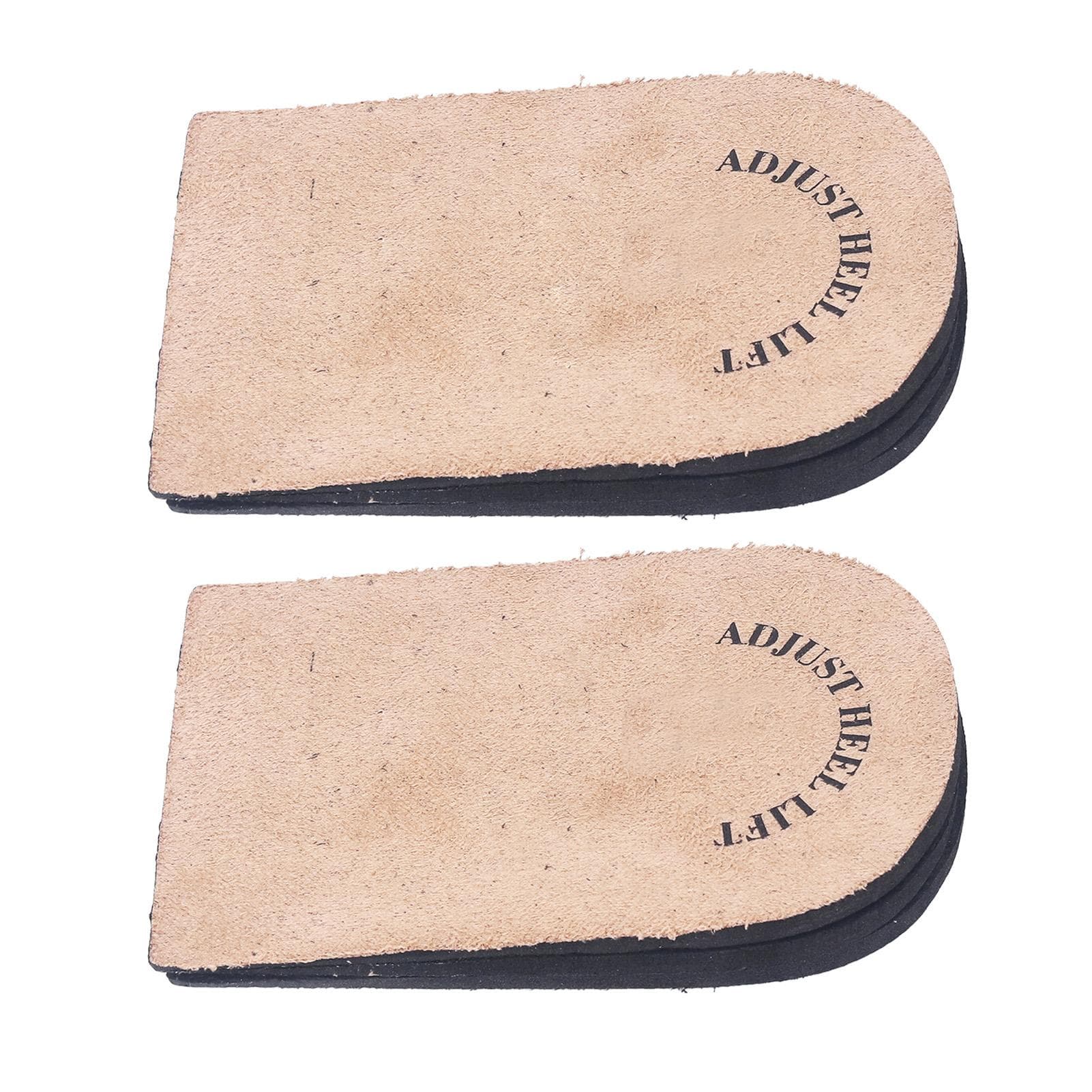 Height Increase Insoles 3 Layer EVA Brown Heels Lift Inserts for Men Women Boots Sports Shoes L