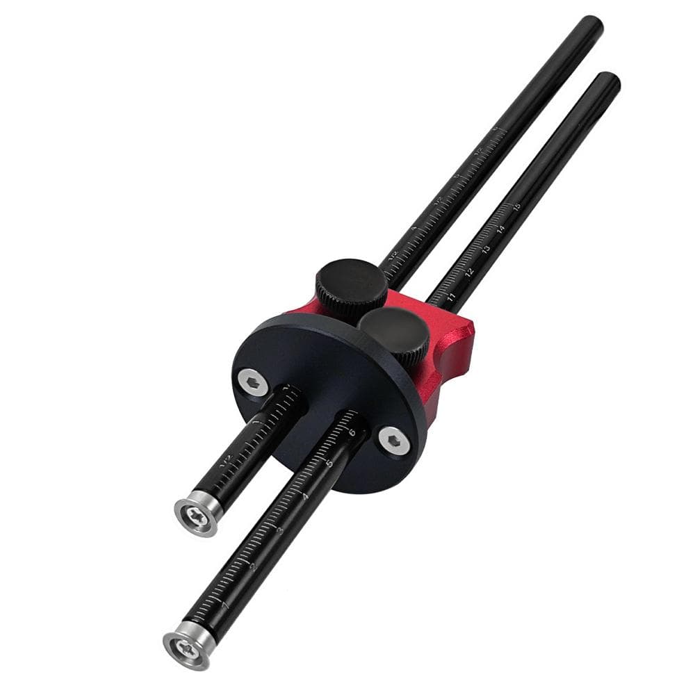 Woodworking Scriber Metric and Imperial Wood Marking Gauge DoubleHeaded Scribe Blade Tool for red/black