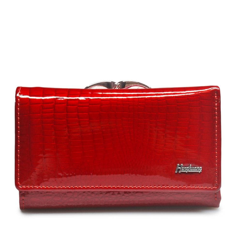 Women's Wallet and Purse Genuine Leather Lady's Wallets Small Short Clutch Coin Purse Luxury Female Luxury Wallets red