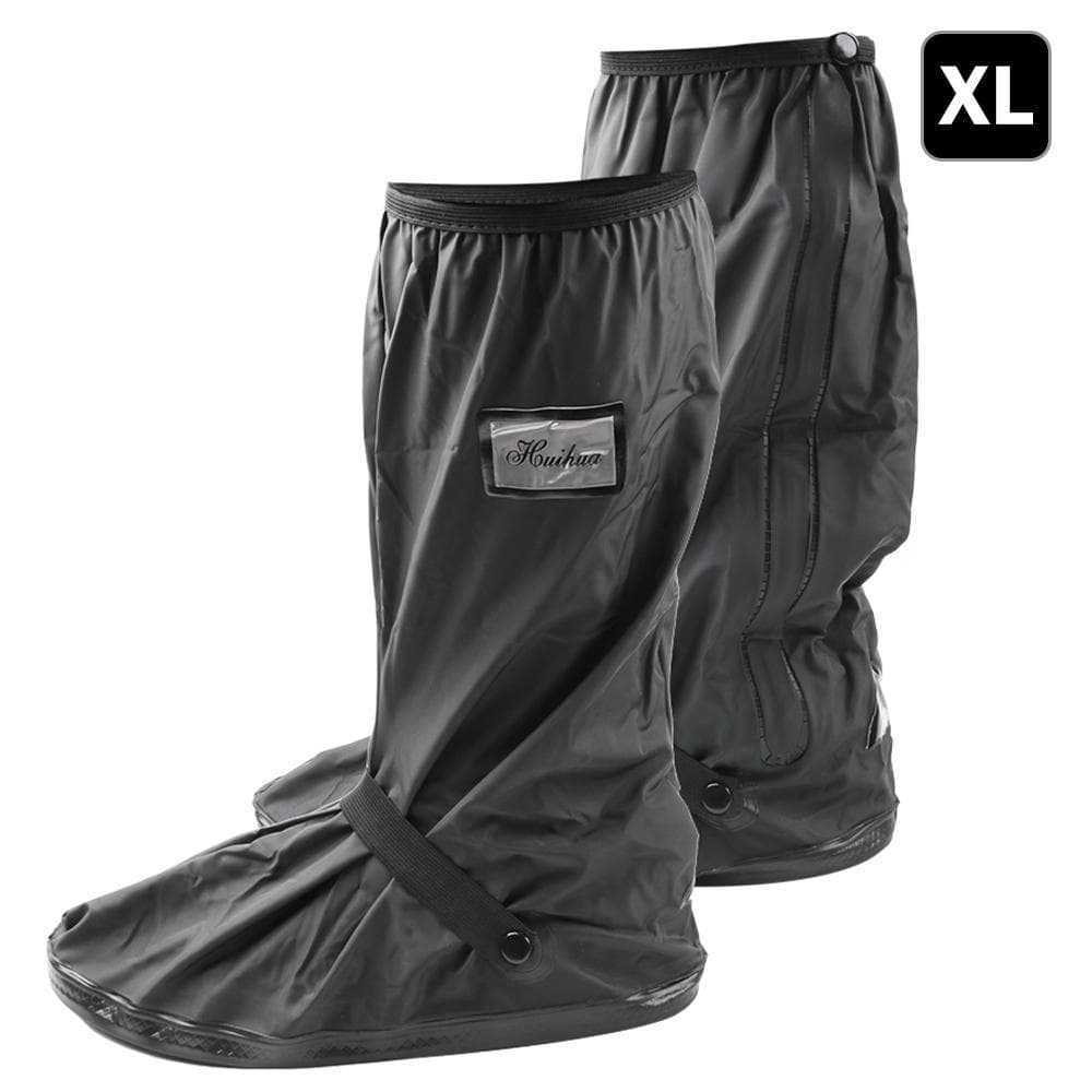 For Rainy Snowy Day Non-Slip Boot Covers 1 pair Motorcycle Scooter Bike Rain Shoes Cover Waterproof Unisex Shoes Protectors XL