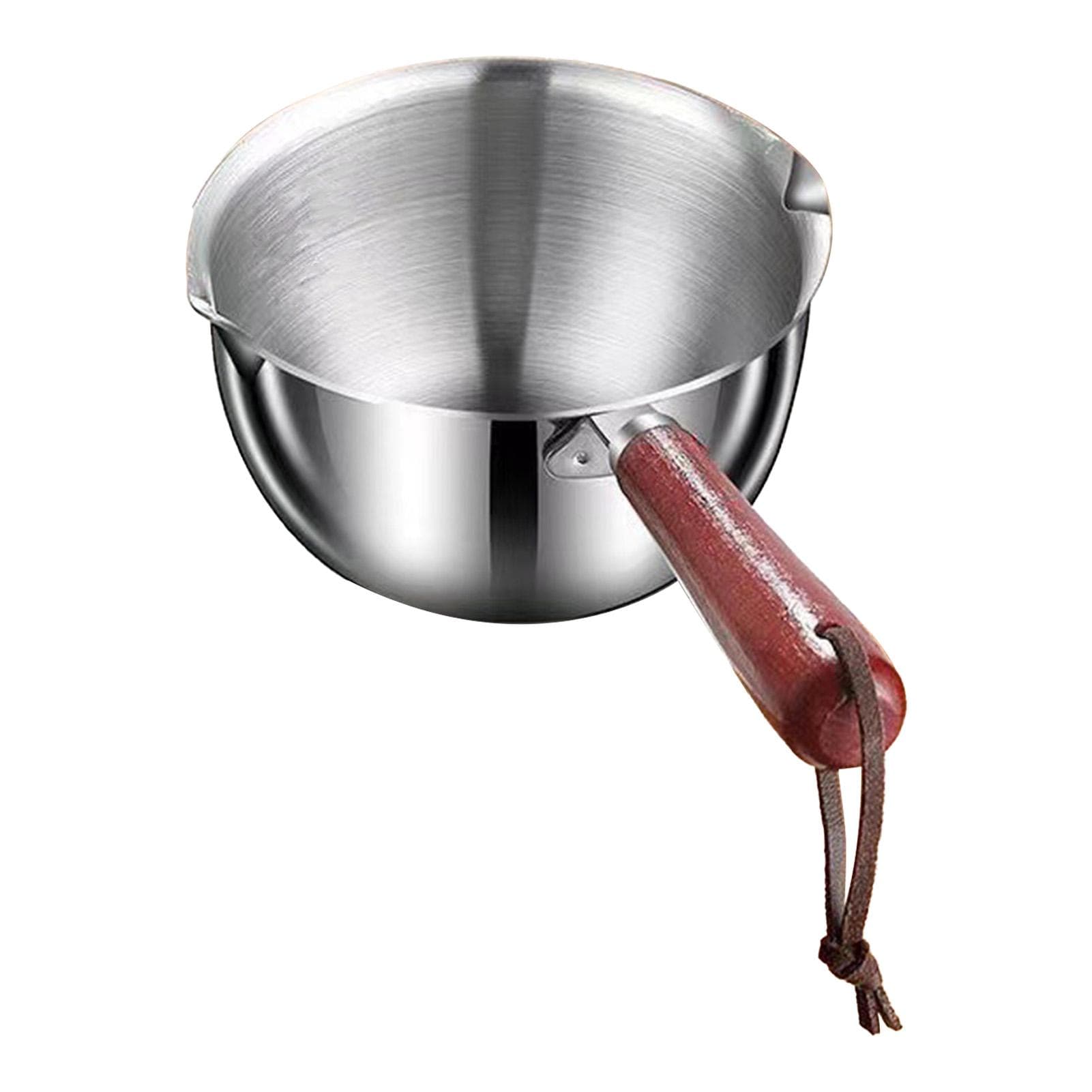 Mini Butter Warmer Pot 300ml 410 Stainless Steel Oil Milk Warmer Pan Small Saucepan for Kitchen