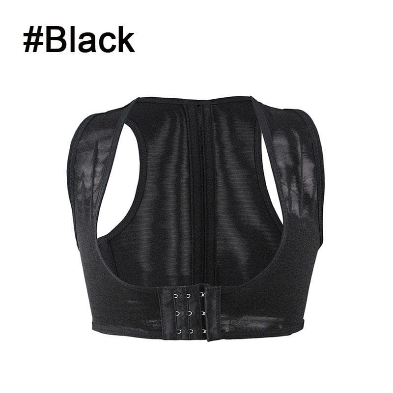 1Pcs Chest Supports Brace Up Women Posture Corrector, Shape Corrector Prevent Chest Hunchback, Sagging, Posture Corset Bra Vest XL black