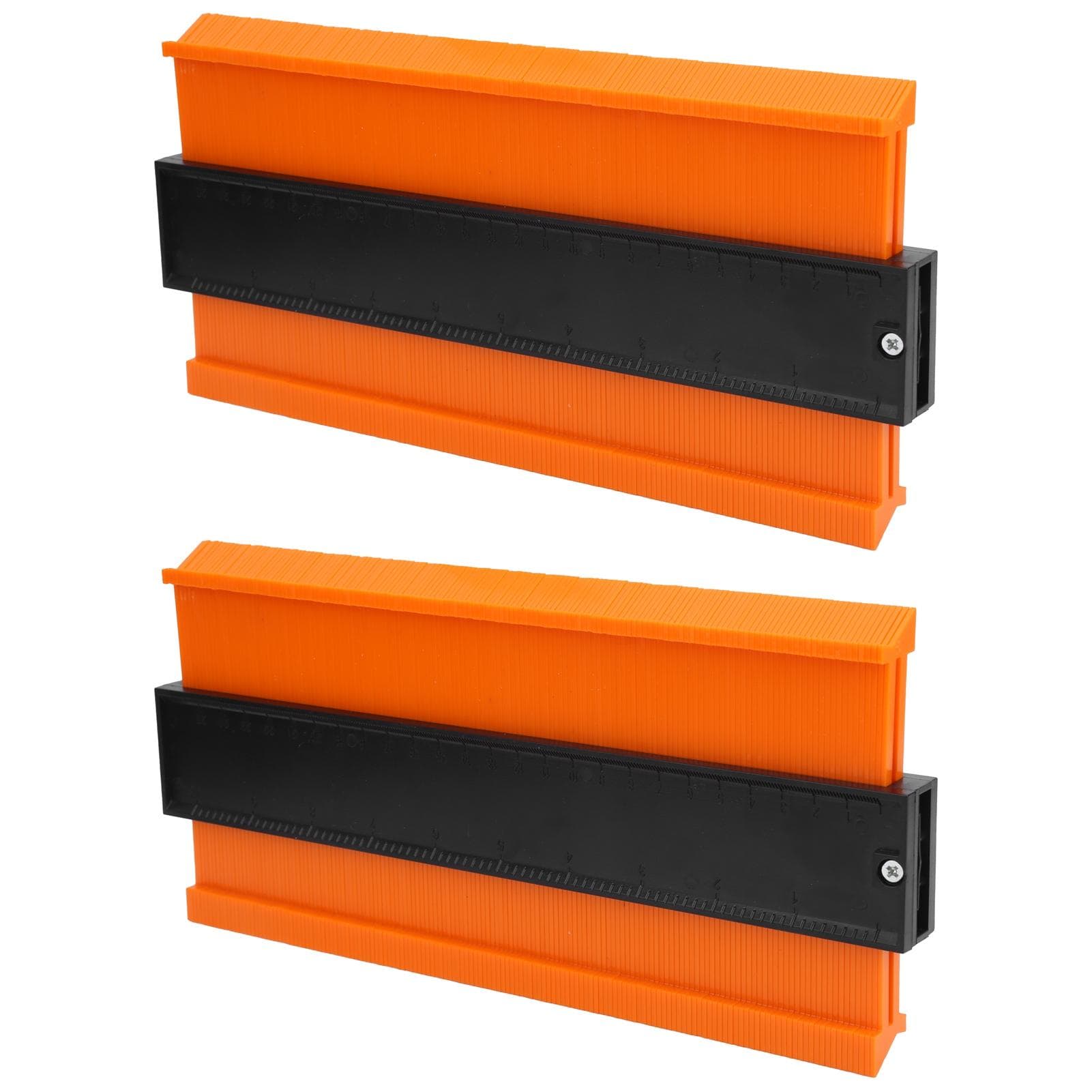 2Pcs Gauge Contour Ruler Irregular Shape Frame Copy DIY Measuring Tool Widened 10inch