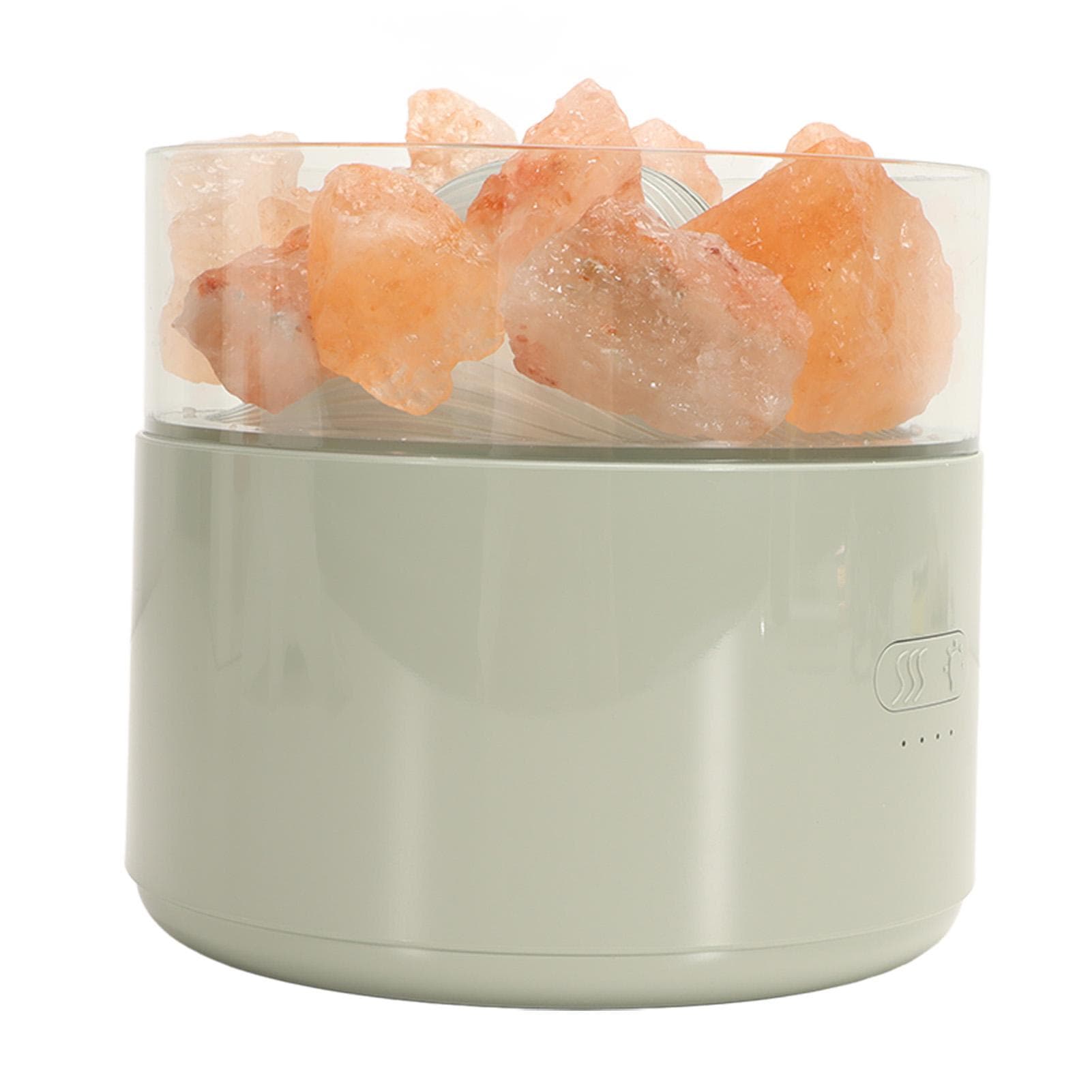 Aroma Lamp Humidifier Colorful Comfortable Multifunctional Crystal Salt Light Diffuser DC5V 200ML green