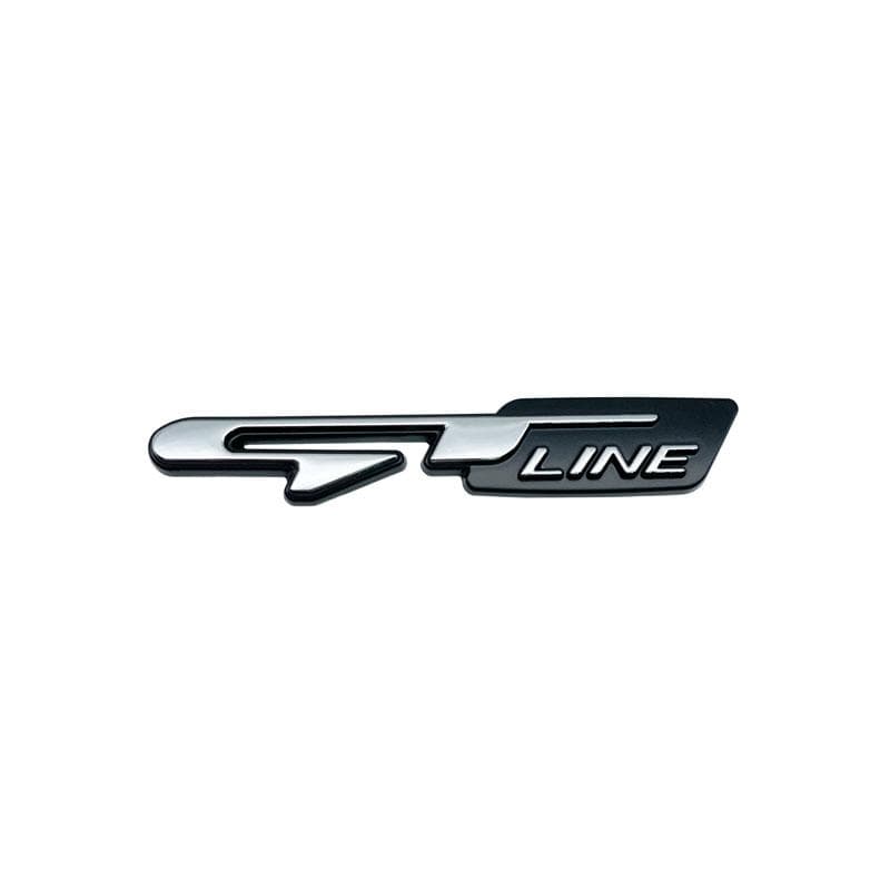 3D Car Styling GT line Front Grille Emblem Badge Sticker For Peugeot 308 207 406 407 408 For Kia K9 Forte Ceed Cerato RIO K3 K5