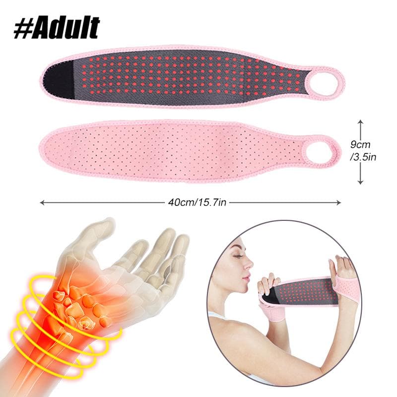 1Pcs Magnetic Self-Heating Wrist Support Brace Wrap Heated Hand Warmer Compression Pain Relief Wristband Belt for Adult Child