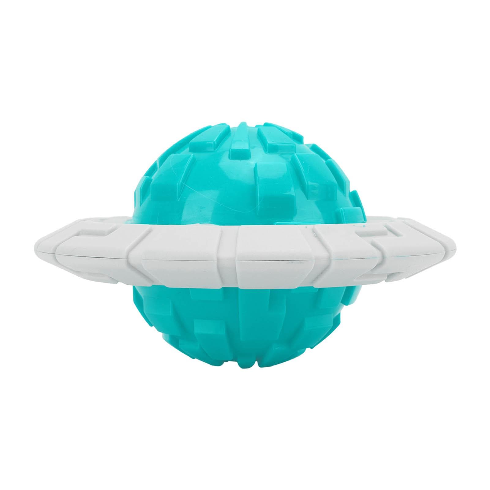 Dog Ball Toy Bite Resistant Interactive Pet Dog Tooth Cleaning Squeaky Toy for Indoor OutdoorLake lake blue
