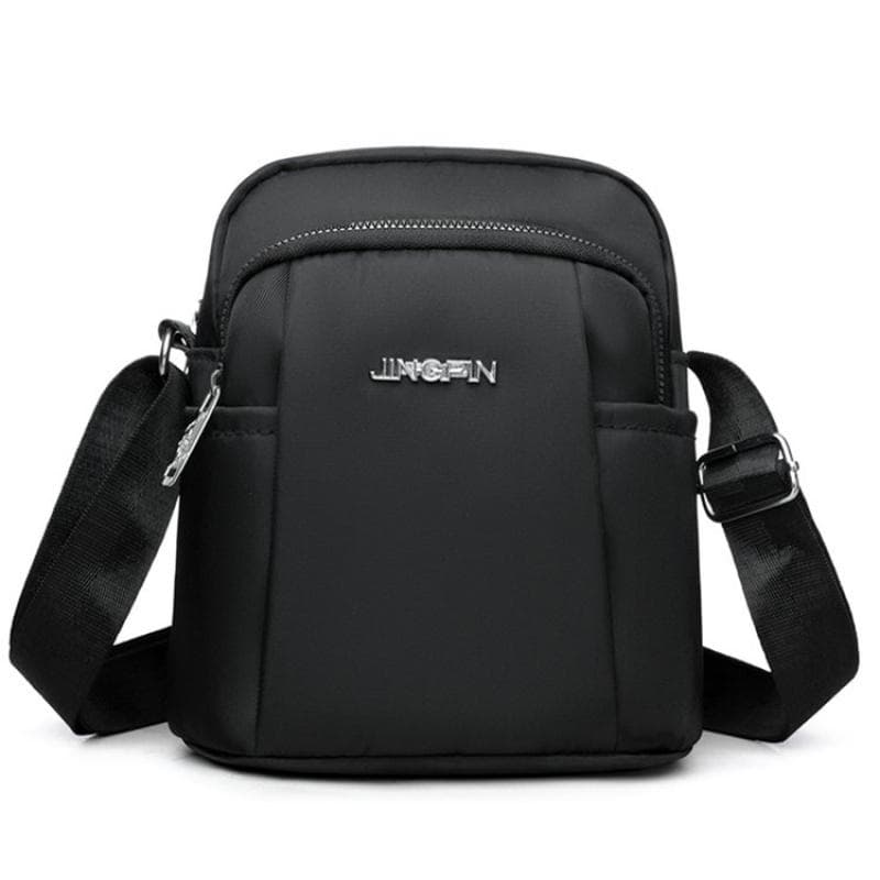 New Women Mobile Phone Bag Nylon Cell Phone Bag Coin Purse Strap Shoulder Bag Small Crossbody Bags for Women Wallet Travel Purse black