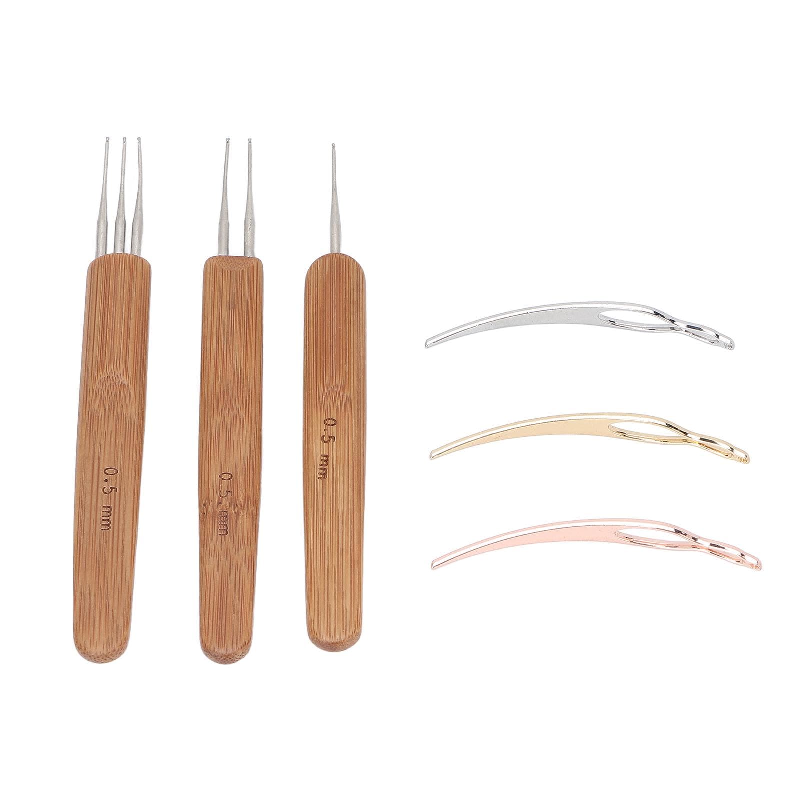 Dreadlock Crochet Hook Set Professional Portable Hair Weaving Braiding Dreadlocks Crochet