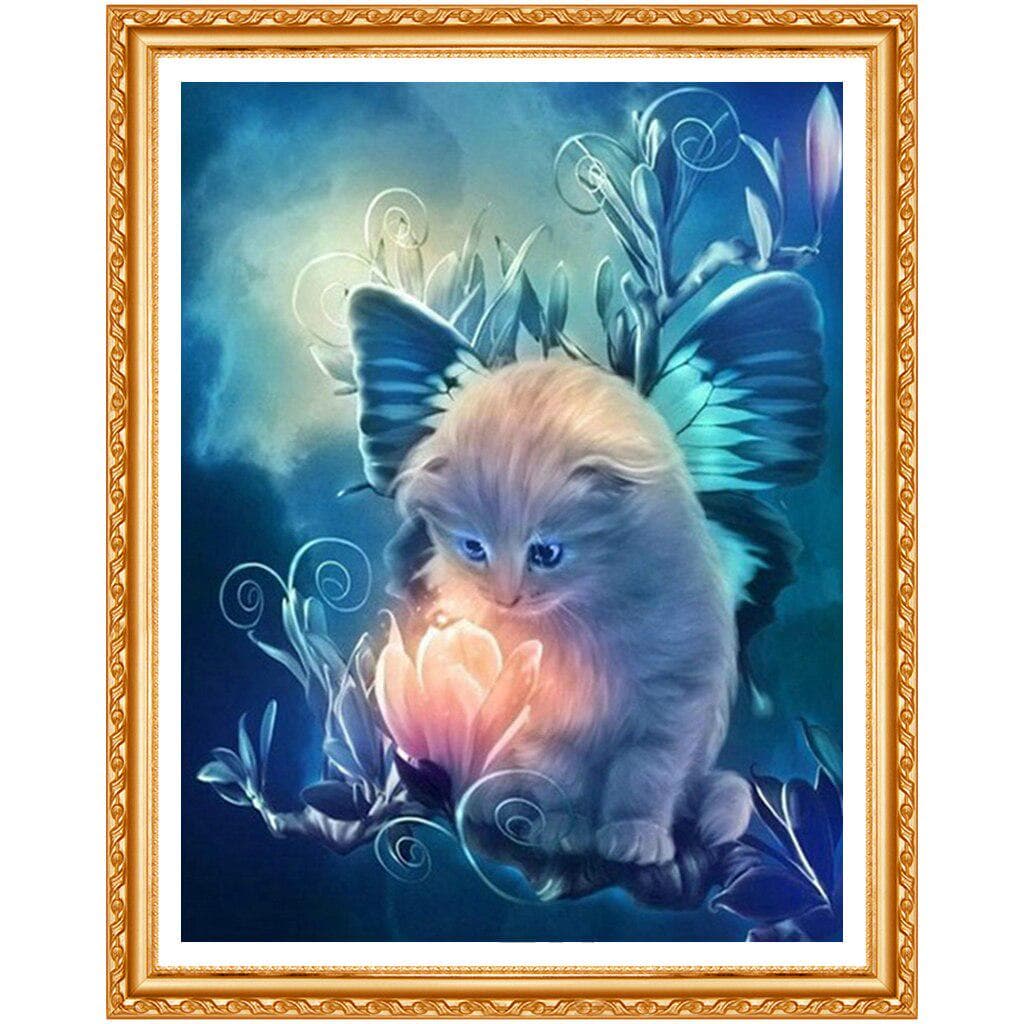 DIY Animals Diamond Embroidery Cats Bedroom Decor Paste Diamond Painting Cross Stitch Children Gift 20X30CM