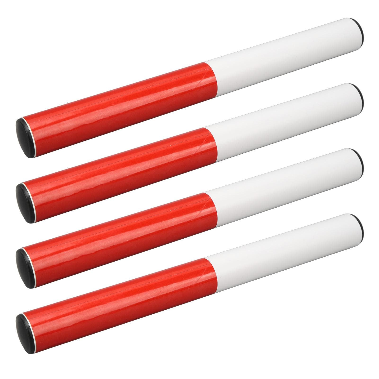 4pcs Children s Running Baton Relay PVC Baton Red and White Track and Field Baton Relay