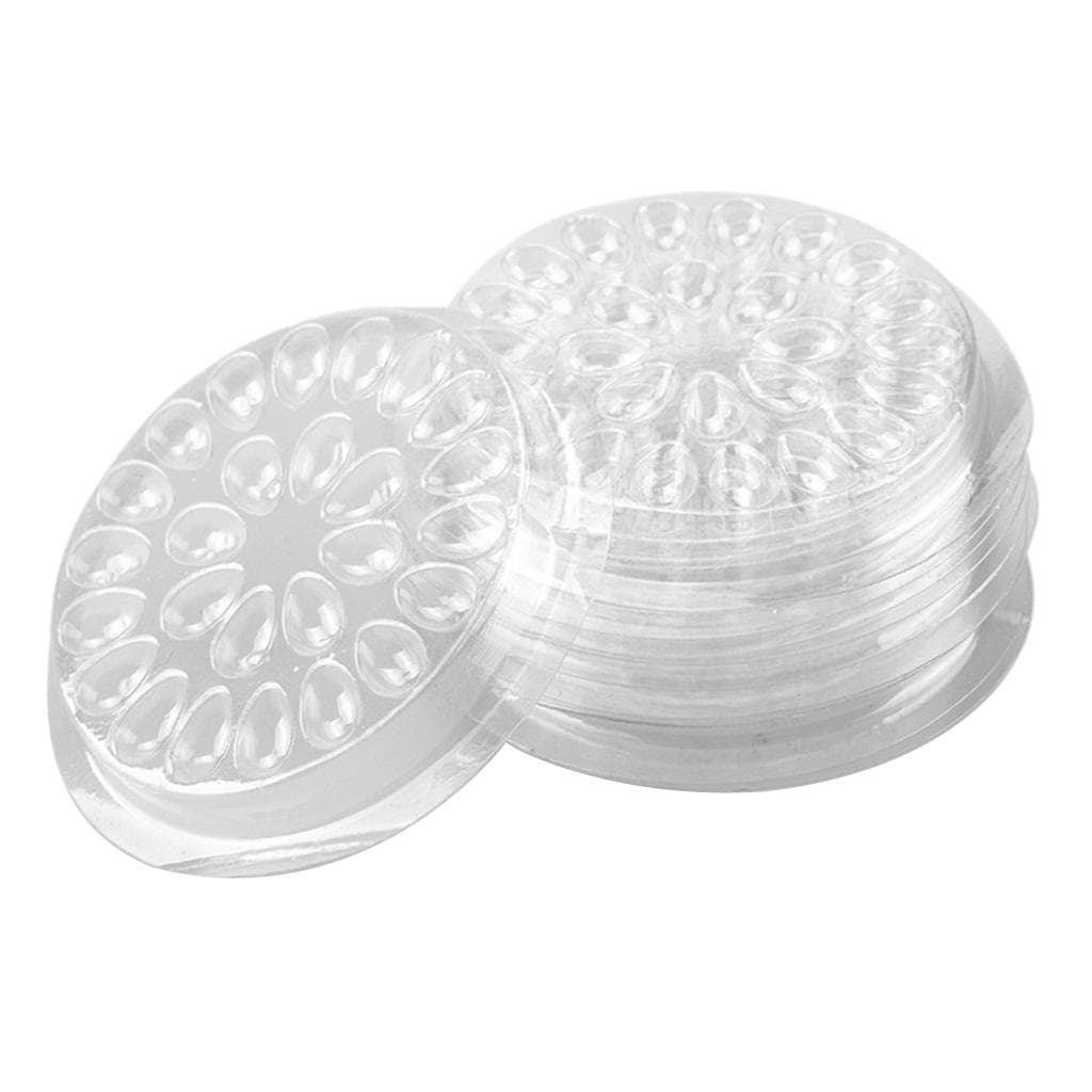 10x Disposable Eyelash Extension Glue Holder Tray False Lashes Pallet Clear 4.8 x 4.8 x 1.8cm clear