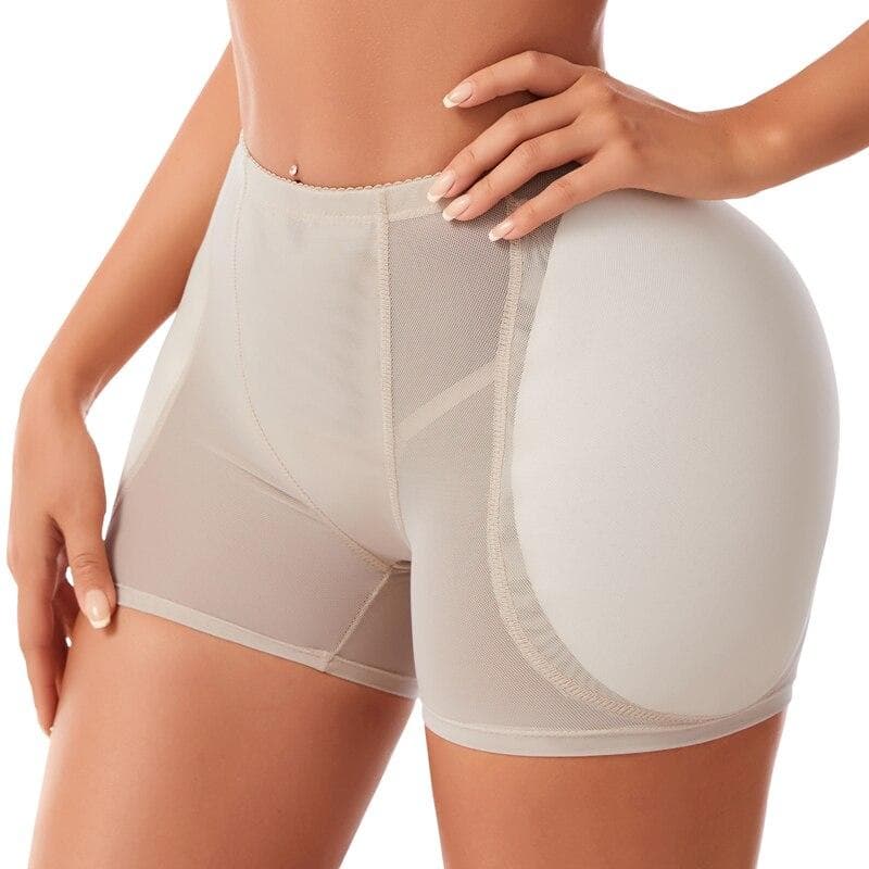 Butt Lifter Panties Women Hip Enhancer with Pads Sexy Body Shaper Push Up Panties Shapewear Fake Ass Control Panties S beige