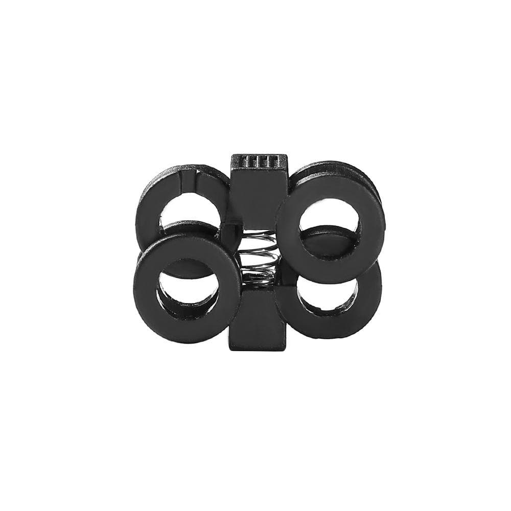 Cord Lock Wind Rope Spring Stopper Shoelace Toggle Shoelace Clamp Antislip Drawstring Clothing black