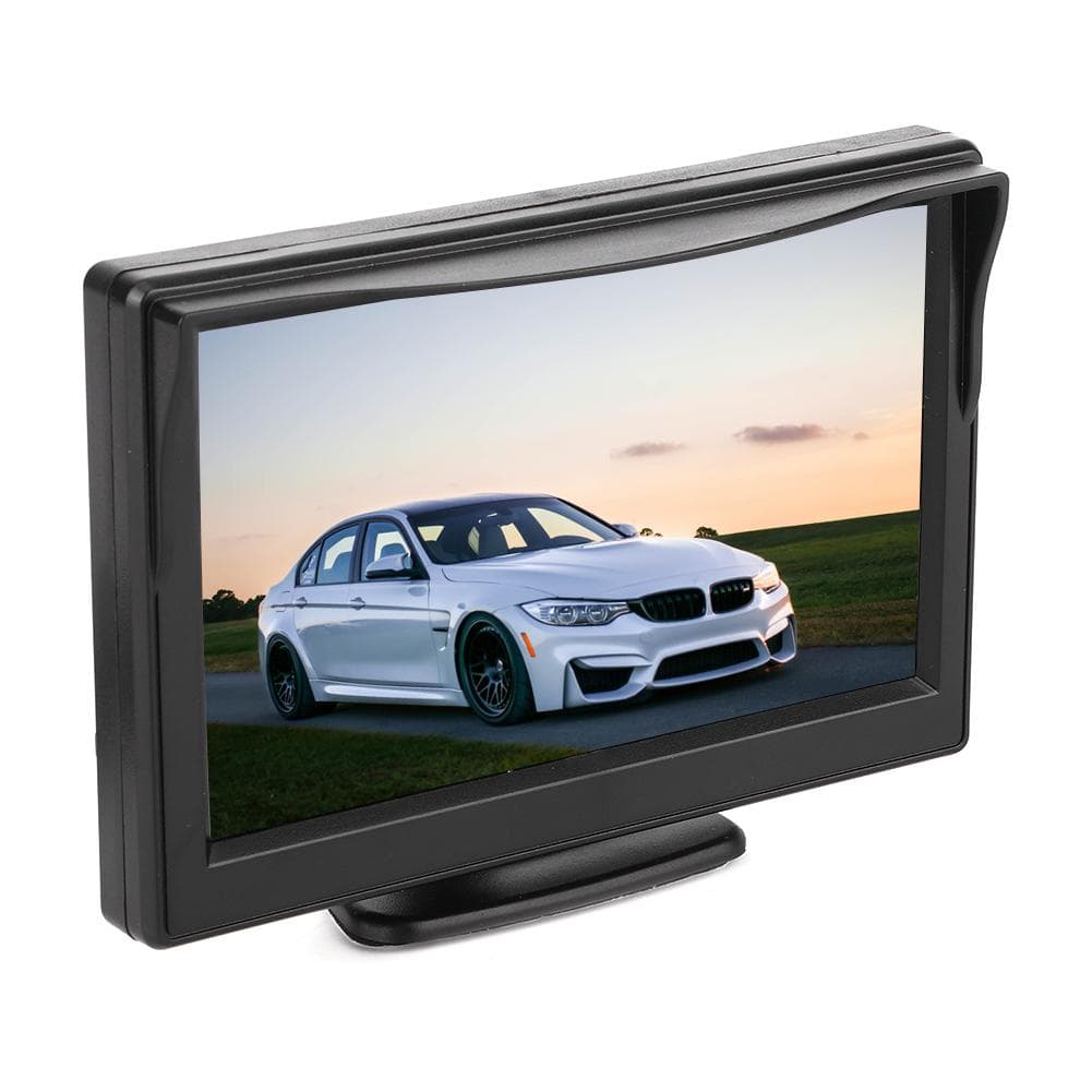 5 in Car TFT LCD Monitor 2CH Video Input with 8LEDs Night Vision Waterproof Camera