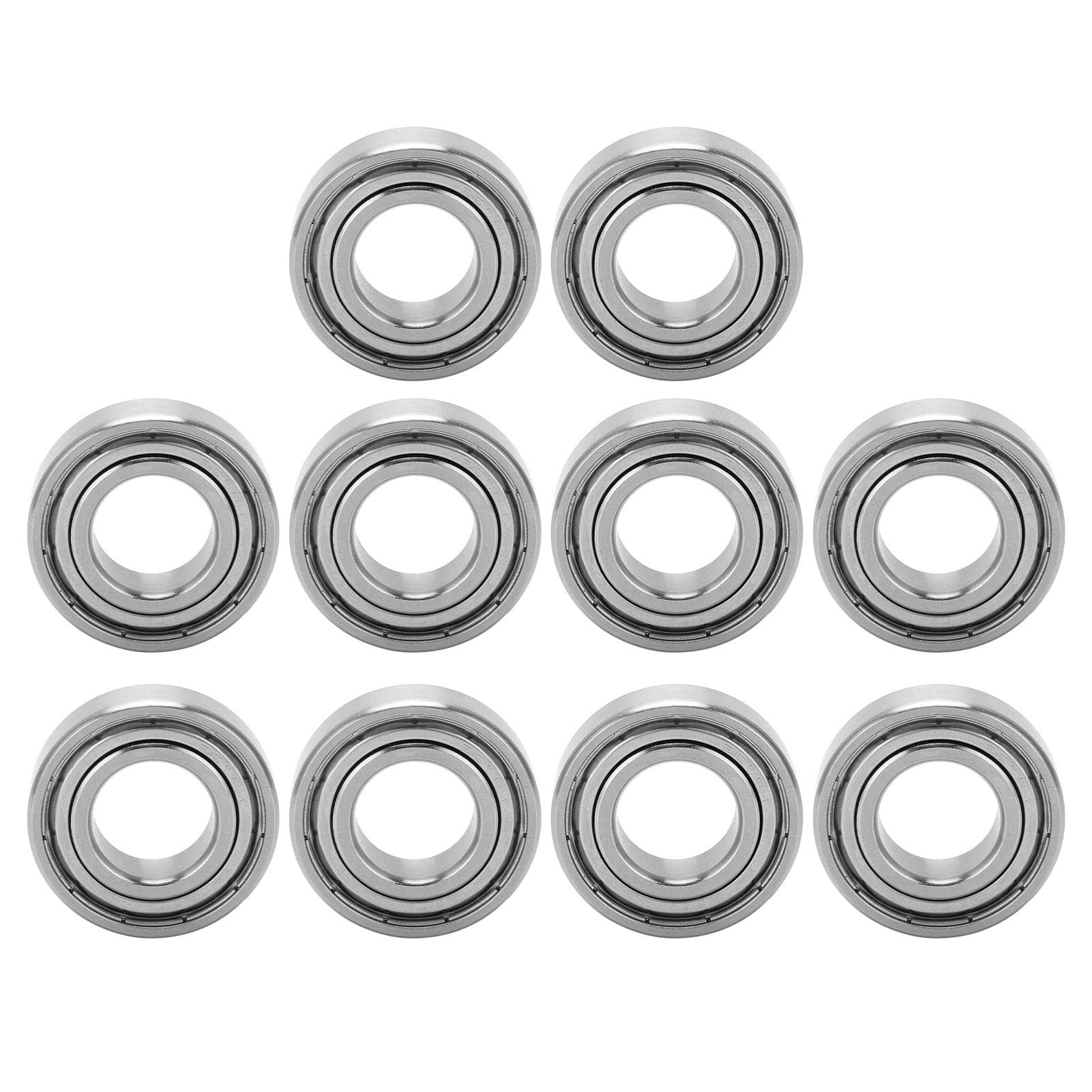 10Pcs Ball Bearing Stainless Steel with 17mm Inner Diameter Rollers Replacement for Machine