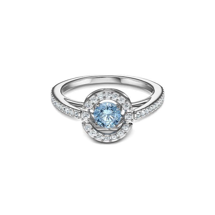 Swarovski Dancing Heart Crystal 125th Anniversary Ring Women ring 5537793 Box+Shopping Bag,52