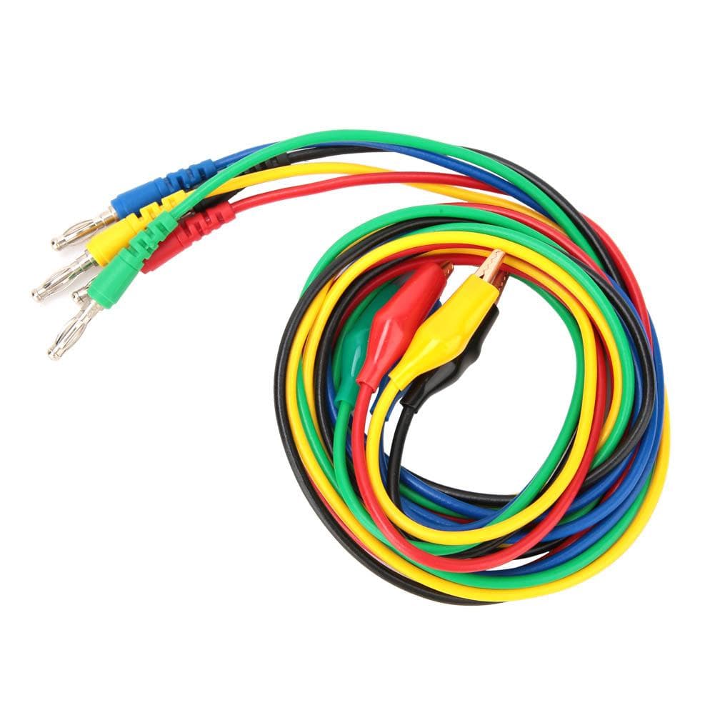 p1042 4mm Banana Plug to 10mm Aligator Clip Adaptor Probe Test Cable