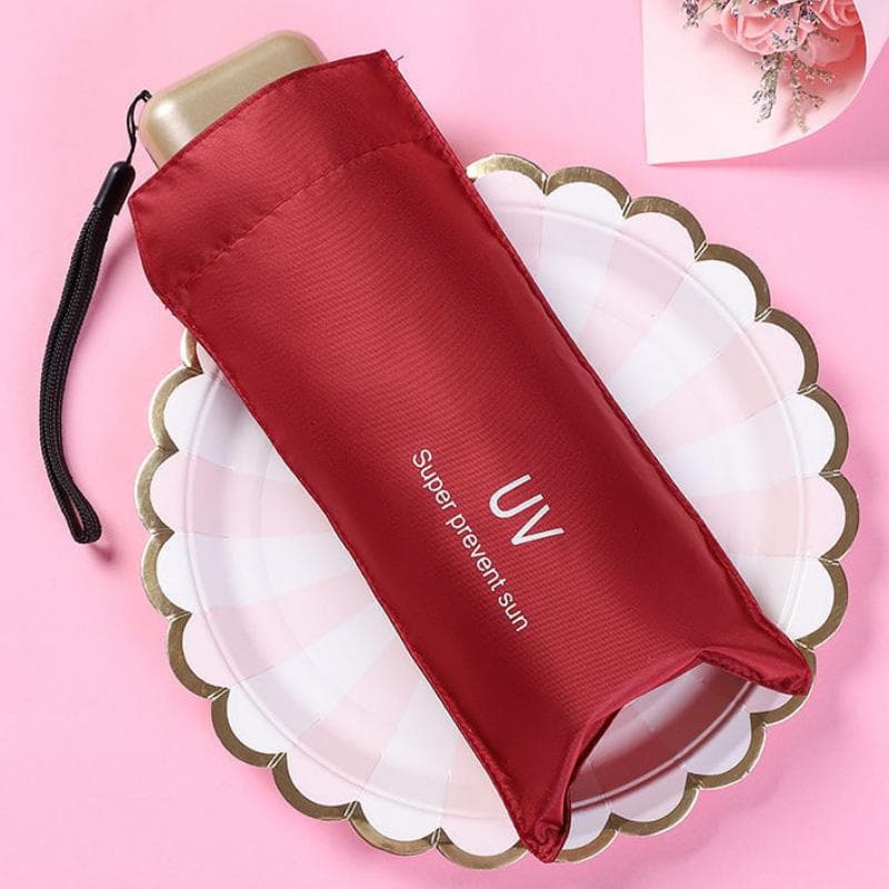 Ultralight Mini Sun Umbrella UV Protection Waterproof Portable Rain and Rain Capsule Umbrella 18cm