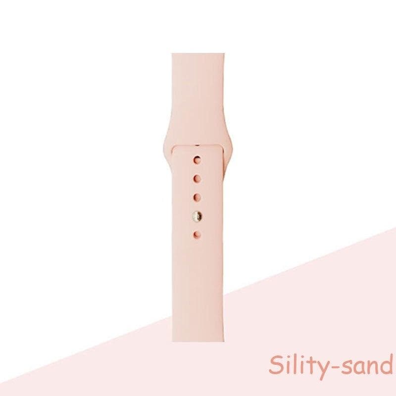 Silicone Strap For Apple Watch Bracelet 44mm 40mm 38mm 42 Mm Watchband For Apple Watch Band Correa For Iwatch Series7 6 Se 5 4 3 42 44mm ML