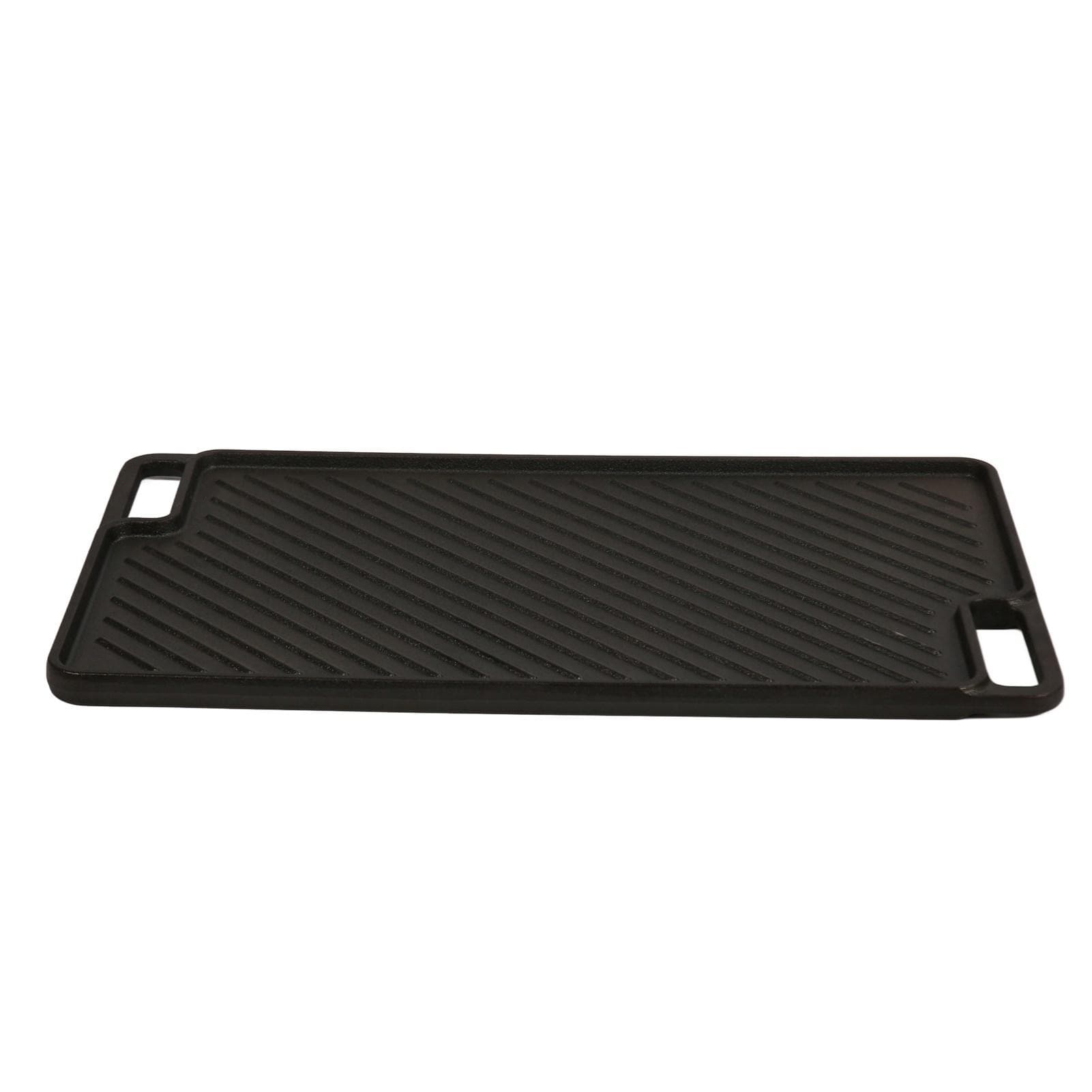 Cast Iron Griddle Plate Rectangular Double Sided BBQ Frying Pan Outdoor BBQ Iron Griddle Plate