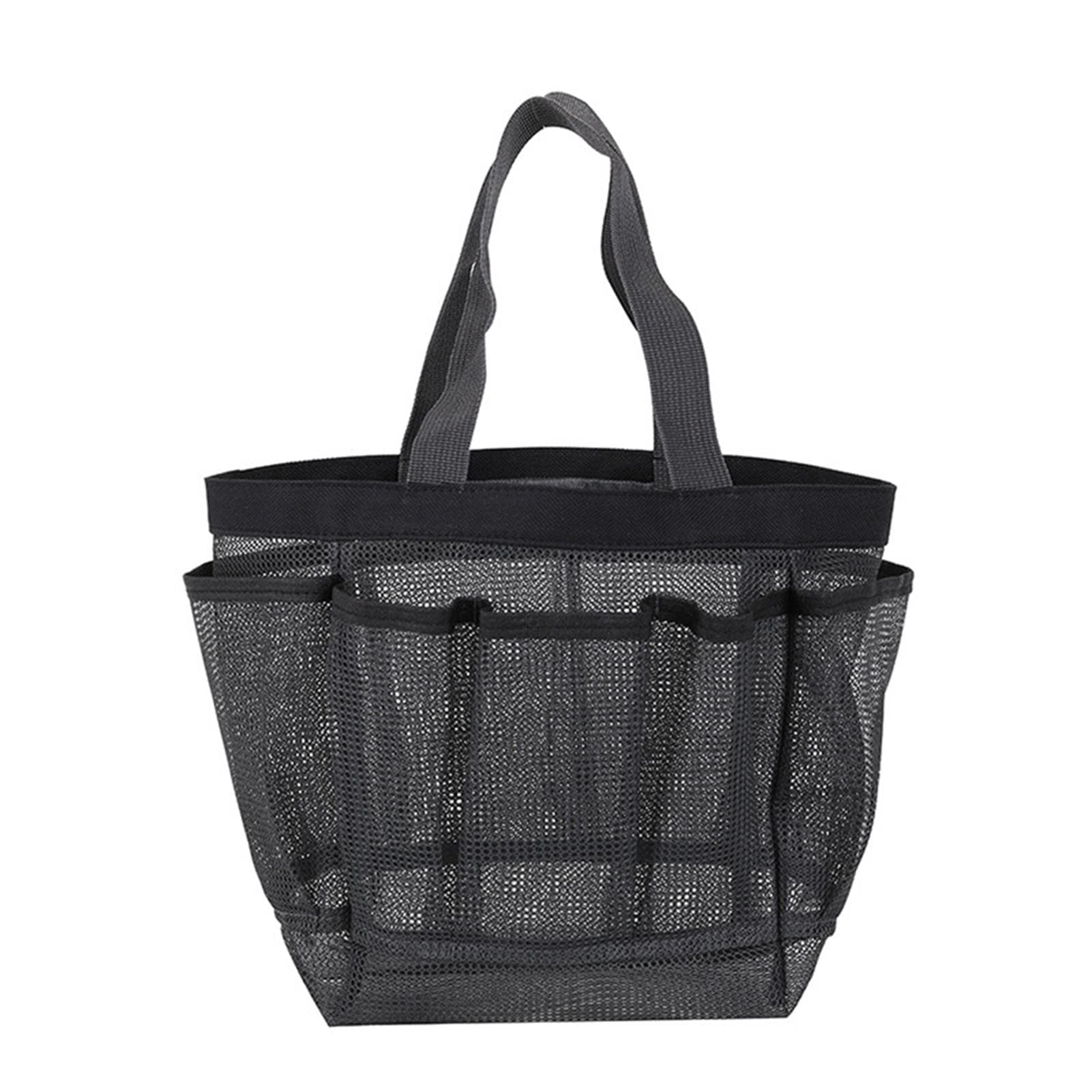 Mesh Shower Bag Hanging Toiletry Bag College Dorm Essentials Bag Portable Wash Bag Quick Dry grey