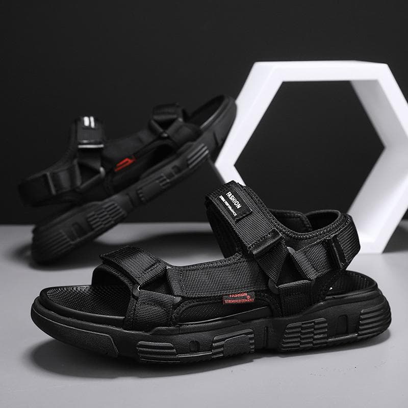 Summer Men Sandals Genuine Leather Mens Casual Shoes Outdoor Men Leather Sandals for Men Beach Shoes Roman mens Shoes 44