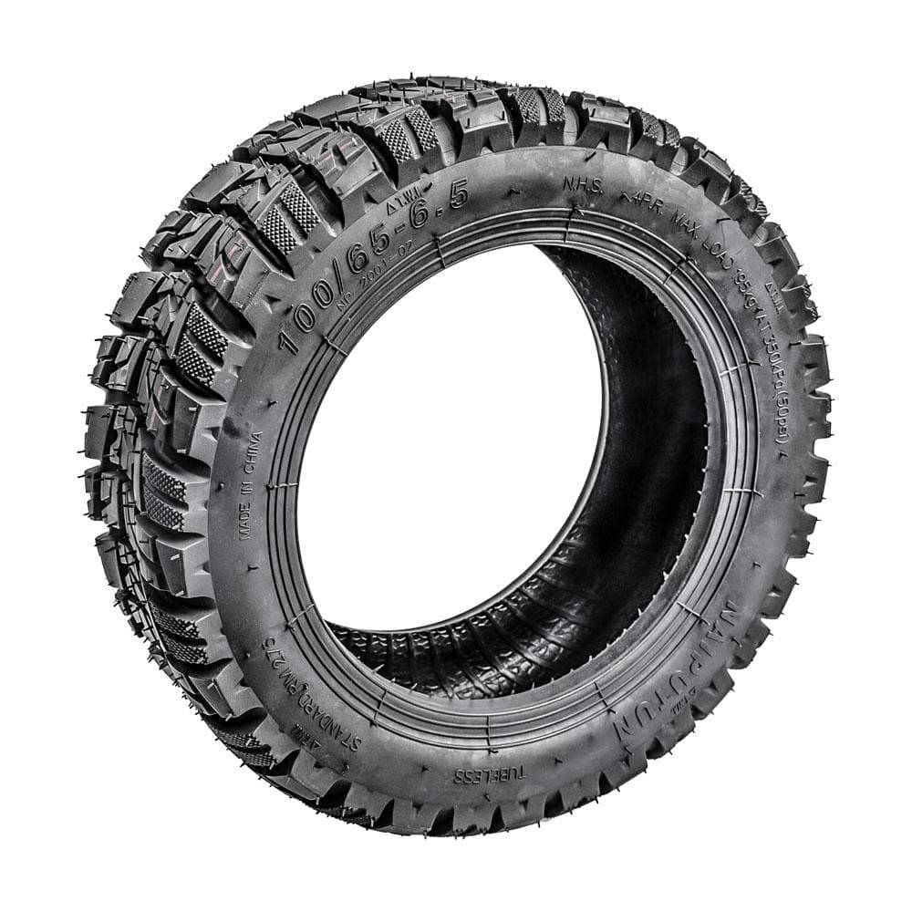 100/65-6.5 Thickened Vacuum Tire 11 Inch Electric Scooter Modified Tire Off-Road Tubeless Tyre with black