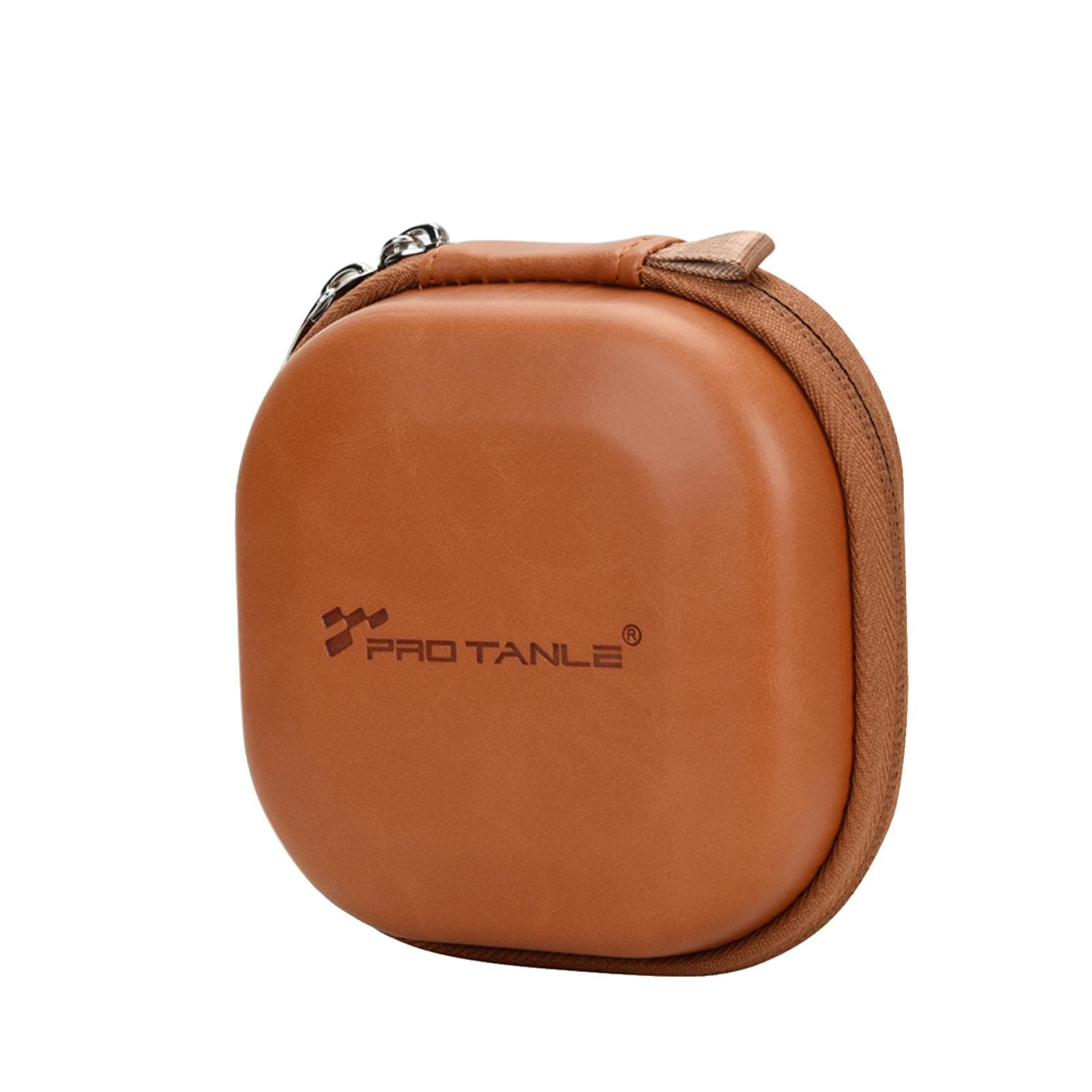 PRO TANLE Filter Hard Storage Case PU Leather Protective Bag Dust-Proof Carrying Punch Holds 5PCS brown
