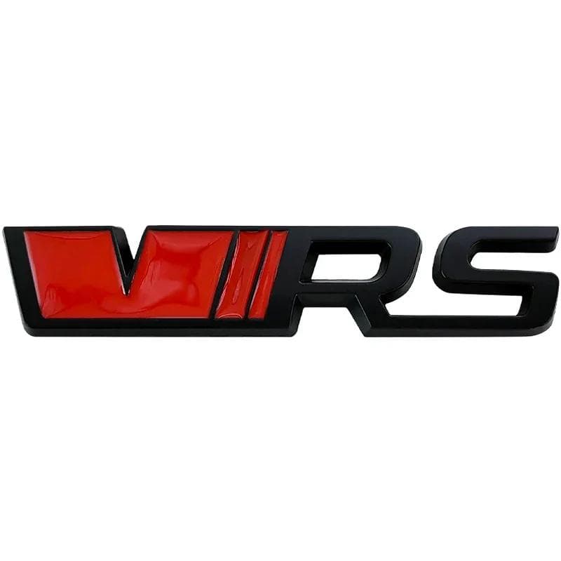 Alloy Car Front Grille Logo Trunk Emblem Badge Sticker for VRS Octavia Yeti Fabia 1 Kodiaq Karoq 2 A7 Tour RS Superb Rapid Badge Sticker red/black