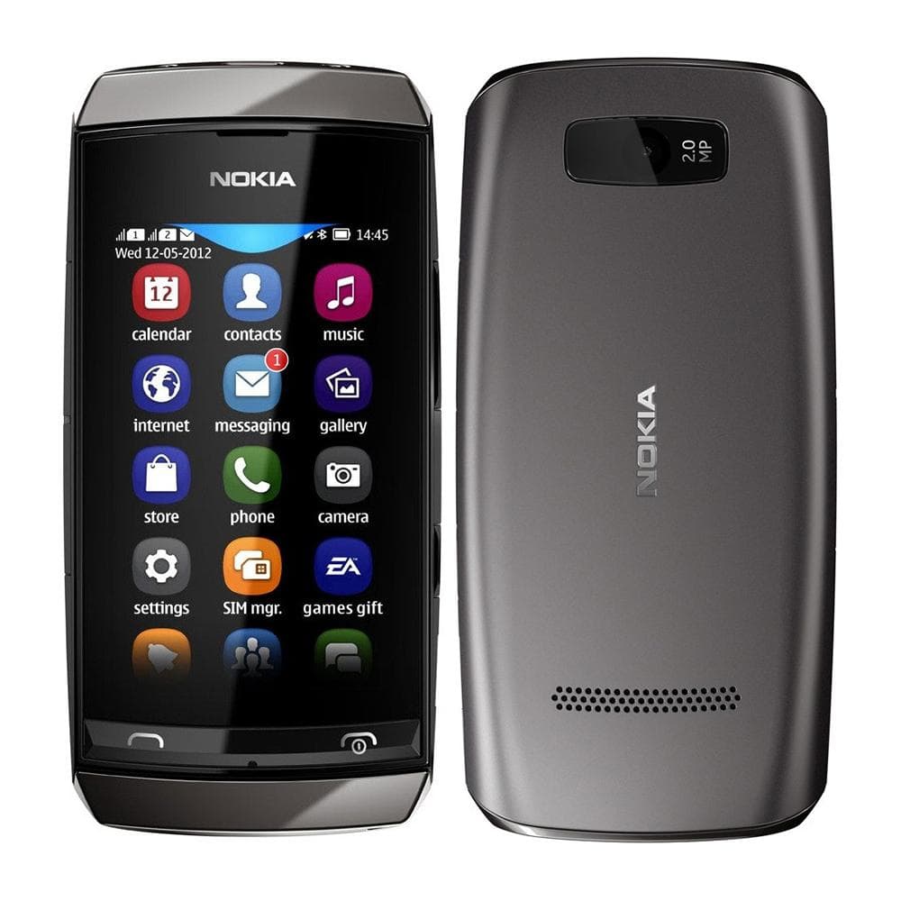 Refurbished Nokia Original Nokia Asha 305 Dual SIM Unlocked Feature phone Mobile Phone With 2 SIM Simple set black