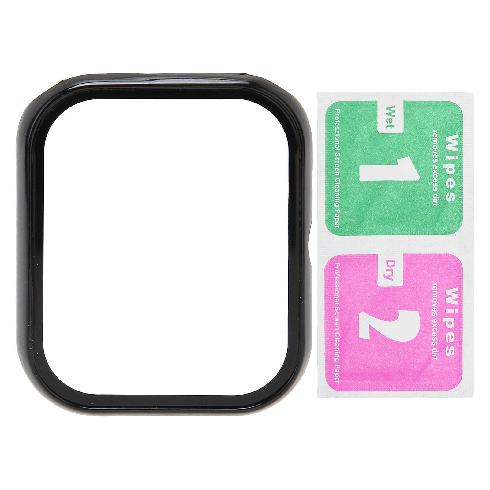 Watch Proetction Cover PC Tempered Glass Full Cover Watch Screen Case for Haylou RS4 Black black