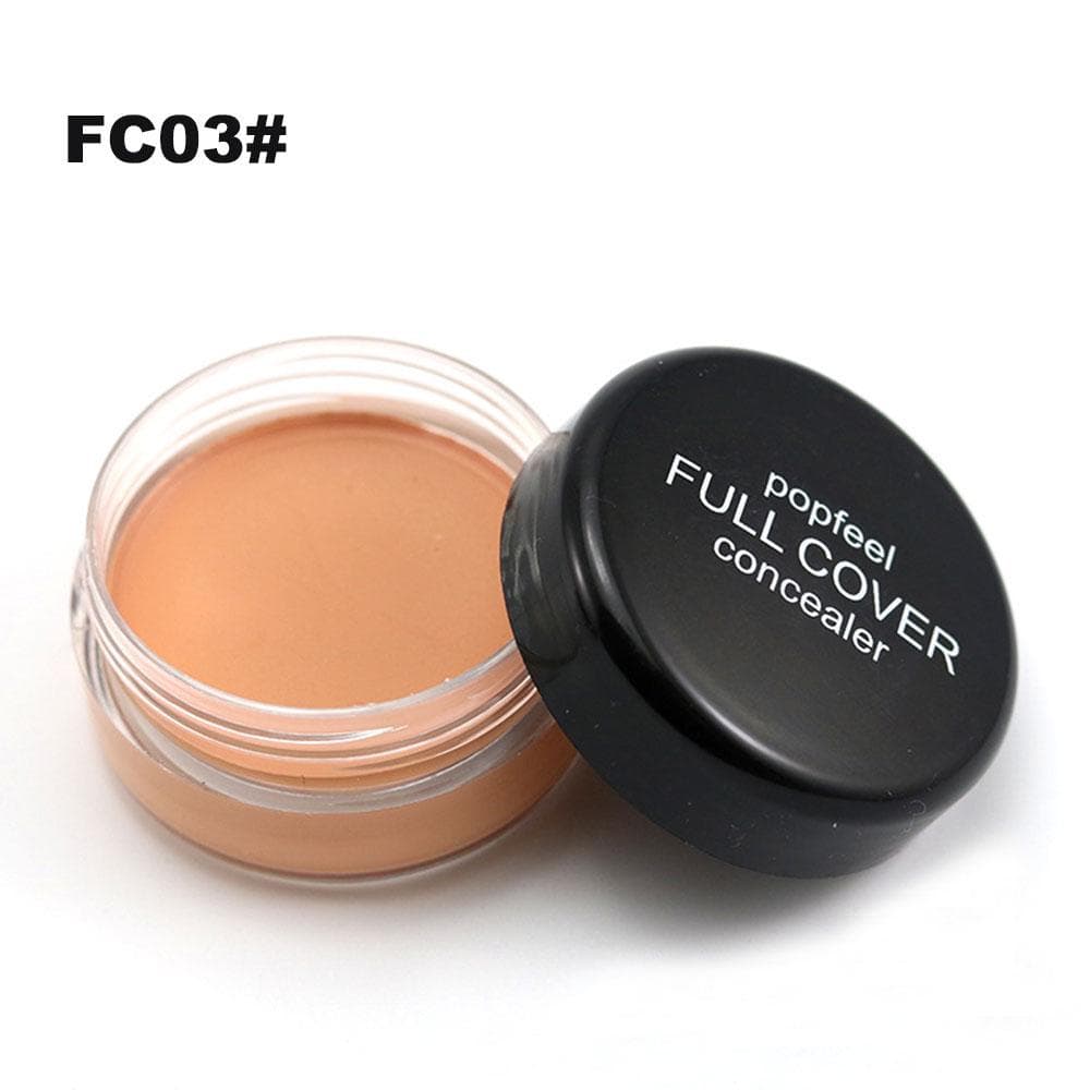 Popfeel -Base Concealer Cream Face Cover Blemish Hide Dark Spot Blemish Eye Lip Contour Liquid Foundation