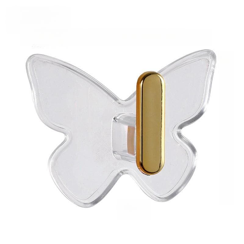 Light Luxury Bathroom Hanger Punching Free Strong Load-bearing Kitchen Door Back Bag Sticky Holder Bag Towel Key Storage clear