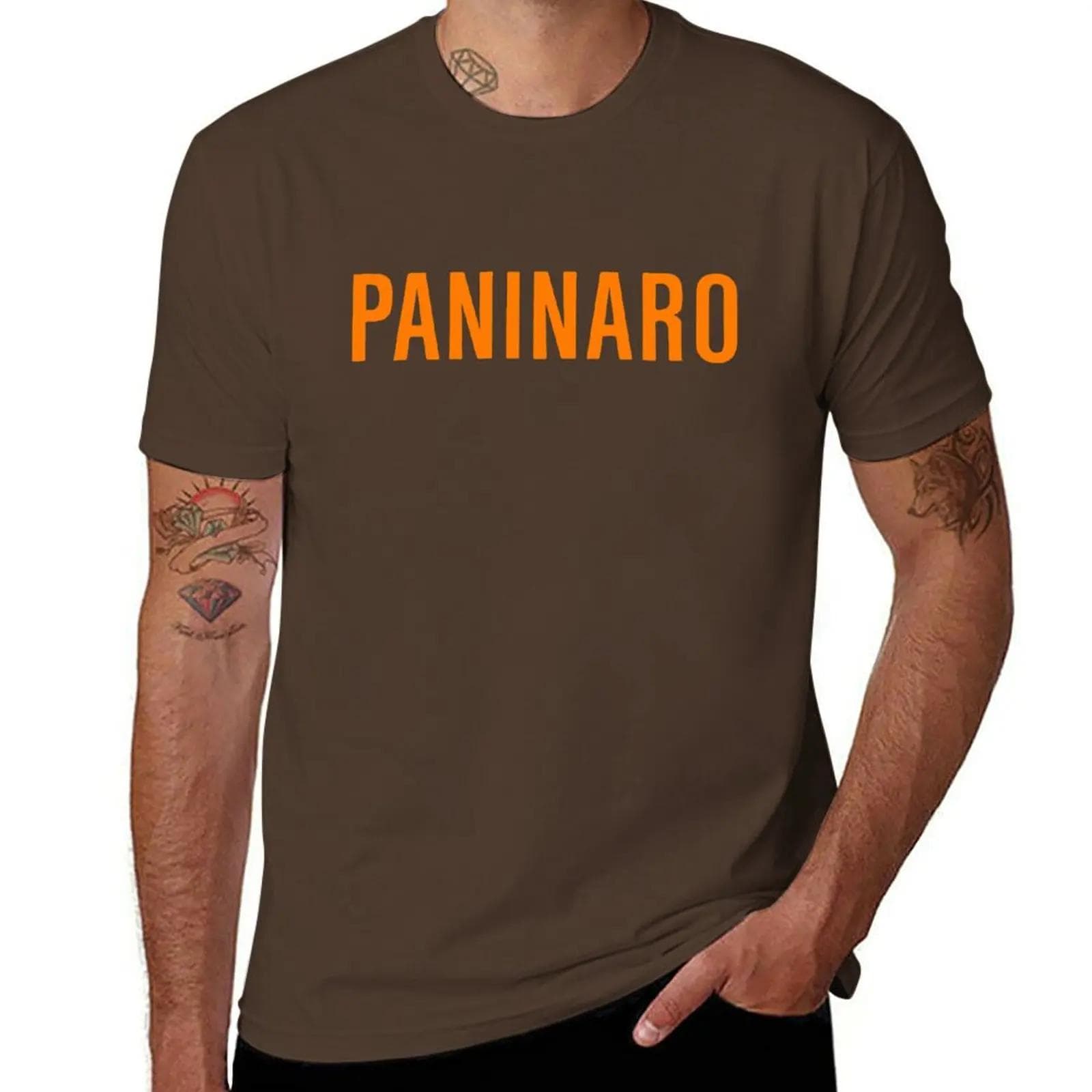 Paninaro (orange) T-Shirt tees sublime blacks Men's t-shirt S dark coffee