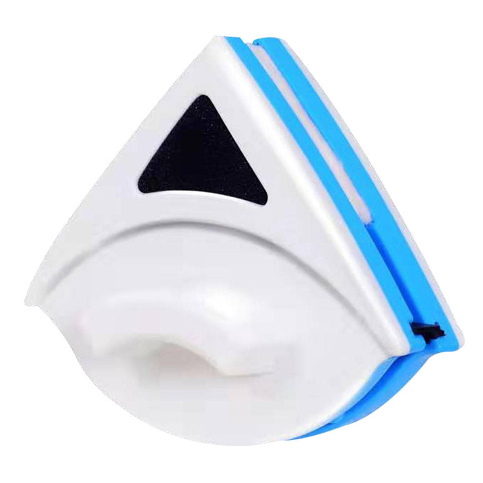 Magnetic Window Cleaner Blue Triangle Shape Single Sided Magnetic Glass Wiper Washing Brush Tool