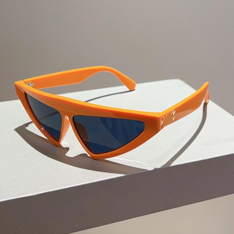 Vintage Y2K Triangle Sunglasses Women Men Luxury Designer Punk Cool Sun Glasses Pink Shades UV400